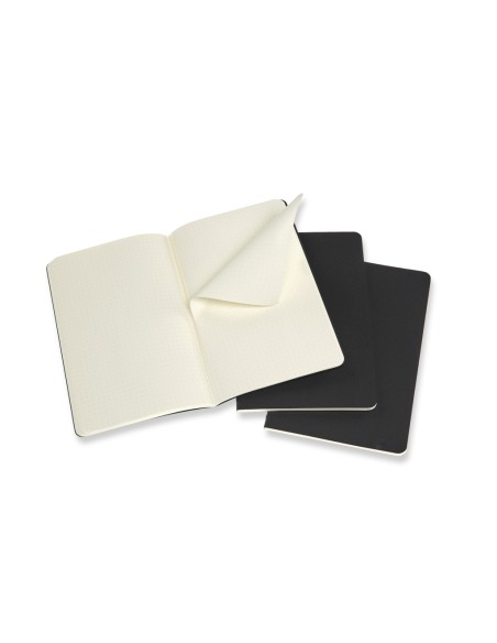 Märkmik Moleskine Cahier 13x21cm, täpiline, pehmed kaaned, must