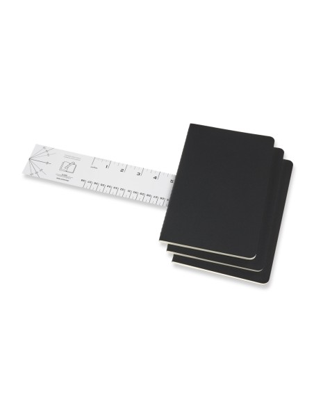 Märkmik Moleskine Cahier 13x21cm, täpiline, pehmed kaaned, must
