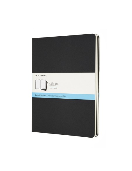 Märkmik Moleskine Cahier 19x25cm, täpiline, pehmed kaaned, must