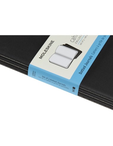 Märkmik Moleskine Cahier 19x25cm, täpiline, pehmed kaaned, must