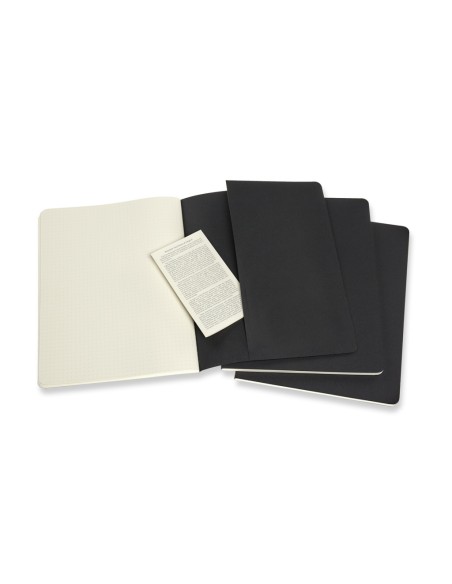 Märkmik Moleskine Cahier 19x25cm, täpiline, pehmed kaaned, must