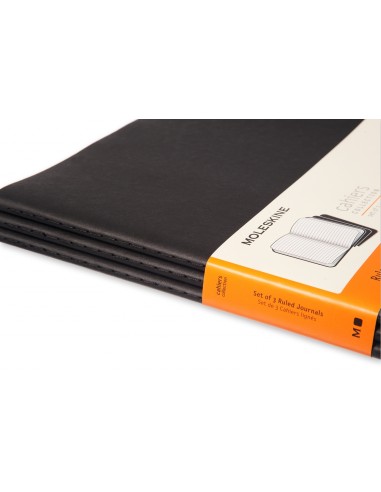 Märkmik Moleskine Cahier 21x30cm, jooneline, pehmed kaaned, must