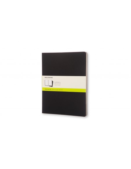 Märkmik Moleskine Cahier 21x30cm, valge, pehmed kaaned, must