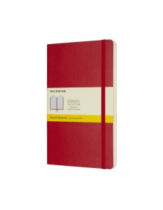 Märkmik Moleskine Classic 13x21cm, ruuduline, pehmed kaaned, punane