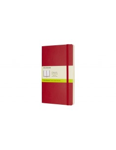Moleskine Notebook Large Plain Scarlet Red Soft