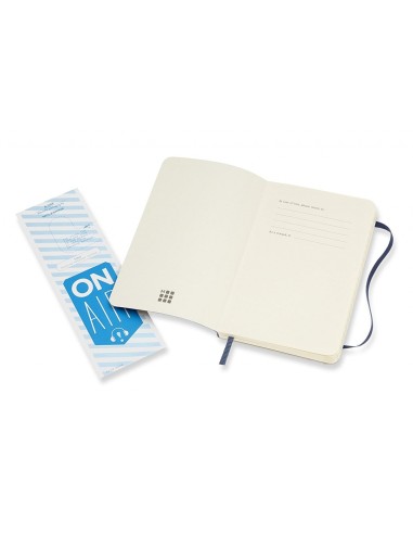 Moleskine Notebook Pocket Ruled Sapphire Blue Soft