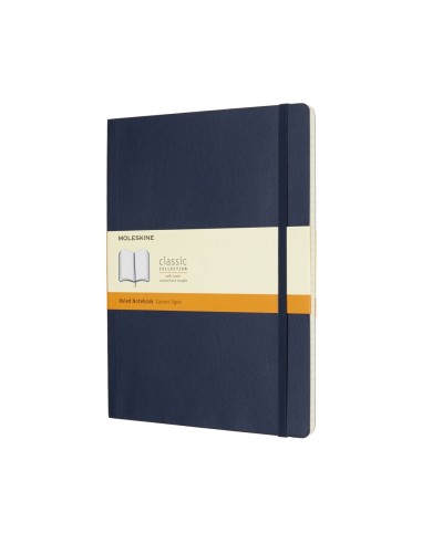 Moleskine Notebook Xl Ruled Sapphire Blue Soft