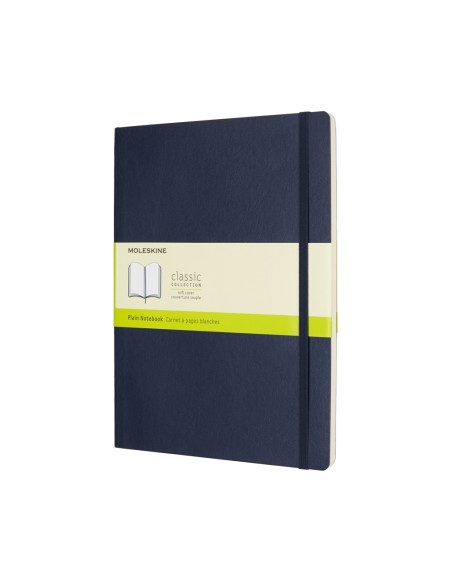 Märkmik Moleskine 19x25cm, valge, pehmed kaaned, sinine