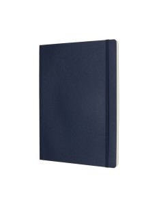 Märkmik Moleskine 19x25cm, valge, pehmed kaaned, sinine 2