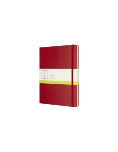 Moleskine Notebook Xl Plain Scarlet Red Hard