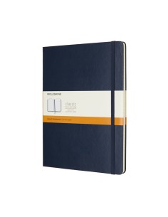 Märkmik Moleskine 19x25cm, jooneline, kõvad kaaned, sinine