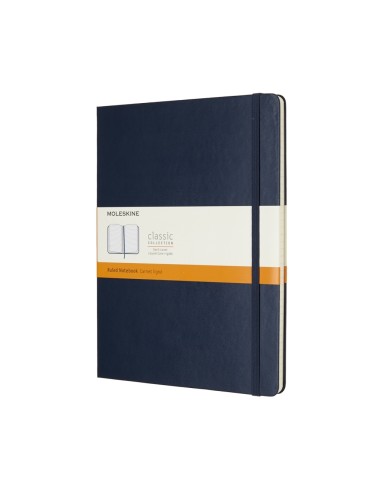 Moleskine Notebook Xl Ruled Sapphire Blue Hard Cover