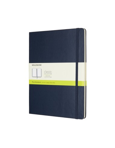Moleskine Notebook Xl Plain Sapphire Blue Hard Cover