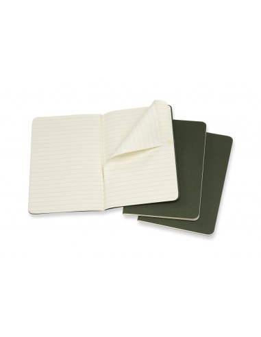 Märkmik Moleskine Cahier 9x14cm, jooneline, pehmed kaaned, roheline