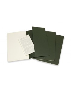 Märkmik Moleskine Cahier 13x21cm, valge, pehmed kaaned, roheline 2