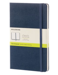Märkmik Moleskine Classic 13x21cm, valge, kõvad kaaned, tumesinine