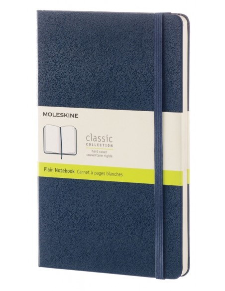 Moleskine Notebook Large Plain Sapphire Blue Hard Cover