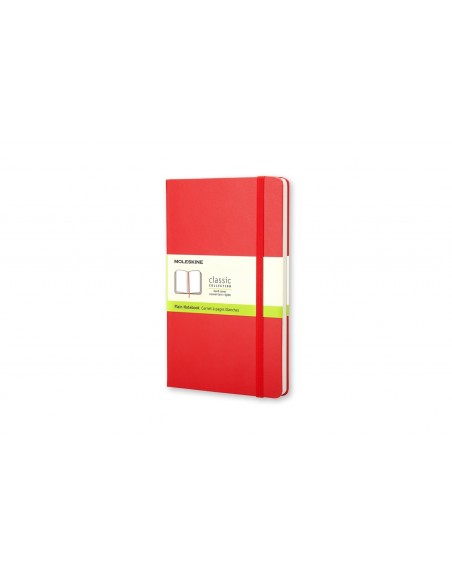 Moleskine Notebook Large Plain Red Hard Cover