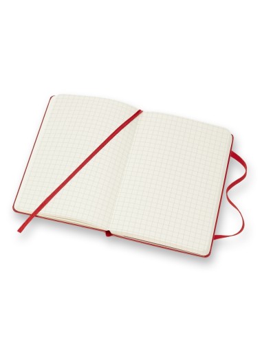 Märkmik Moleskine Classic 9x14cm, ruuduline, kõvad kaaned, punane