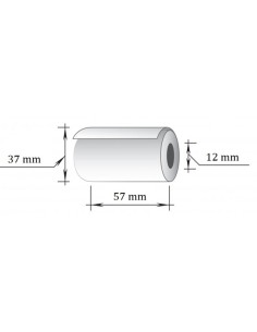 Thermo paper roll 57x14m(36mm)x12