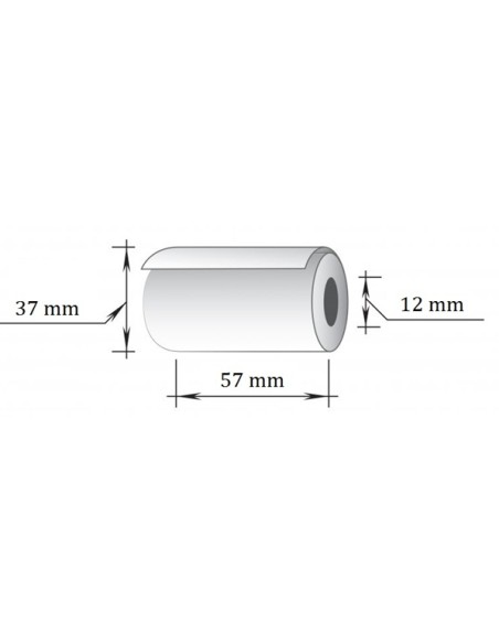 Termorull 57mmx15m(33mm)x12 (280rulli/kast)