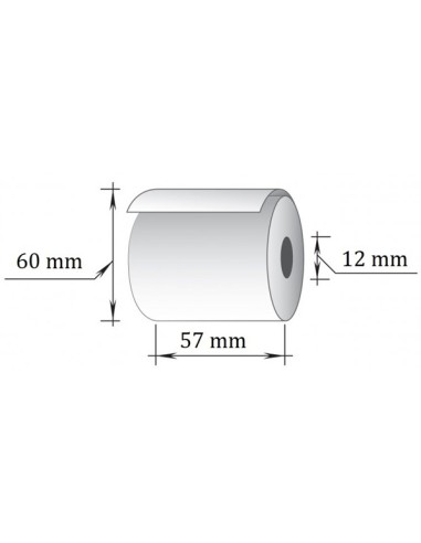 Termorull 57mmx45m(54mm )(96rulli/kast)