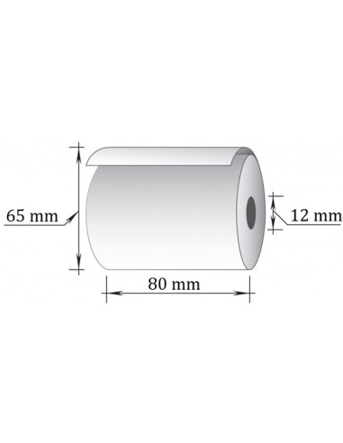 Termorull 80mmx63m(65mm)x12 (54 rulli/kast)
