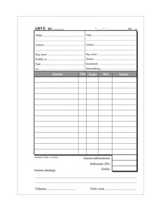 Form Arve A5 raamat 2-set x 25 sets GR