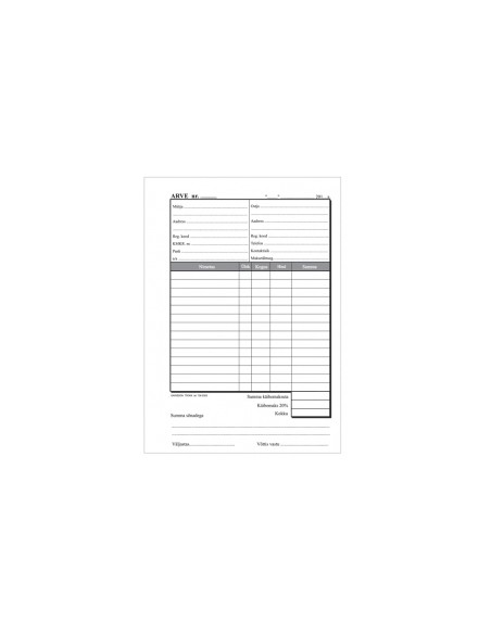 Form Arve A5 raamat 2-set x 25 sets GR
