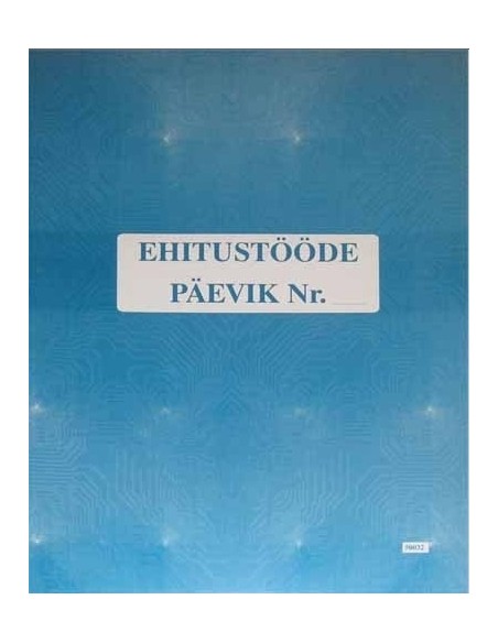 Form Ehitustööde päevik 3x25 GR