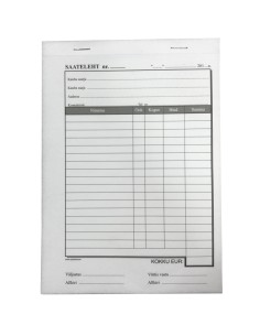 Form Saateleht A5 self copied, 100sh KGR