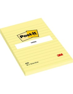 Post-it 660 note lined yellow 102 x 152 mm