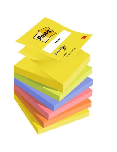 Märkmepaber-Z 3M Post-it 76x76mm Neon värvid 6tk/pk