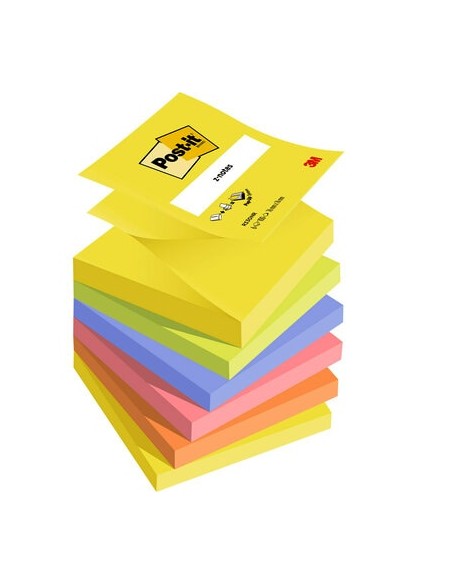 Märkmepaber-Z 3M Post-it 76x76mm Neon värvid 6tk/pk