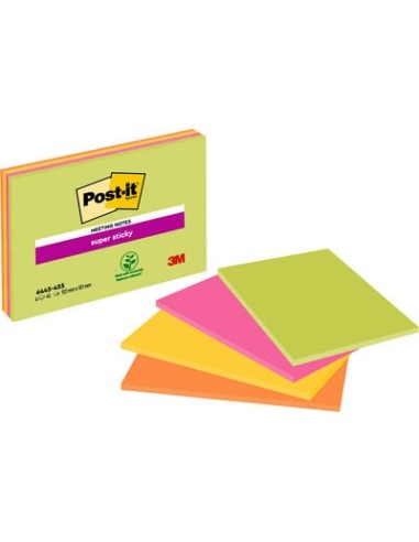 Märkmepaber 3M Post-it 152x101mm neoonvärvid