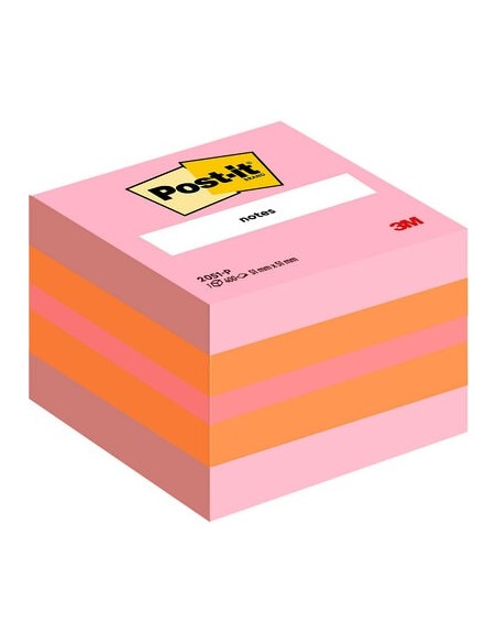 Sticky cube 3M Post-it 2051P Mini pink,51x51 mm,400 sheets