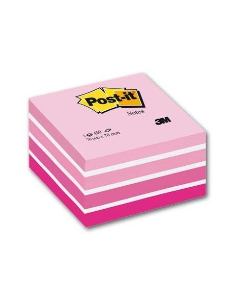 Märkmekuup 3M Post-it 76x76 Akvarell 450L, pastellroosa