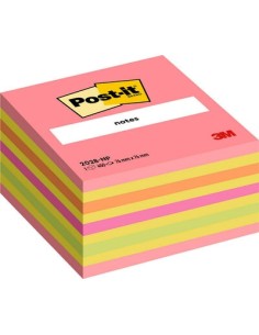 Märkmekuup 3M Post-it 76x76 Lollipop 450L, neoonroosa