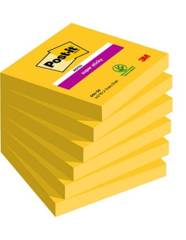 Sticky note 3M Post-it Super Sticky 654-S yellow 76x76mm 90 sheet