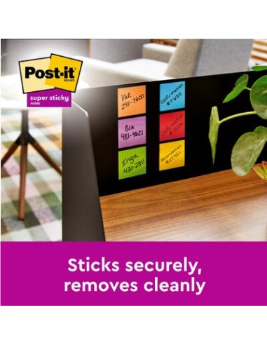 Sticky note 3M Post-it Super Sticky 654-S yellow 76x76mm 90 sheet