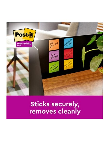 Märkmepaber 3M Post-it Super Sticky 76x76mm kollane 90 lehte