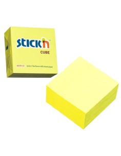 Märkmekuup StickN 21010 76x76mm neoon kollane 400L