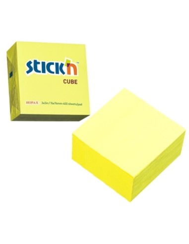 Stickycube Stick´N 21010 76x76mm neonyellow 400sh