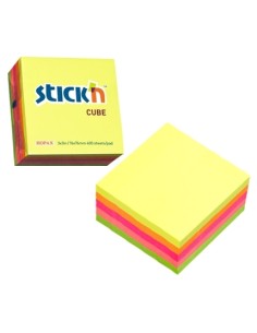 Märkmekuup StickN 21012 76x76mm 400L vikerkaar