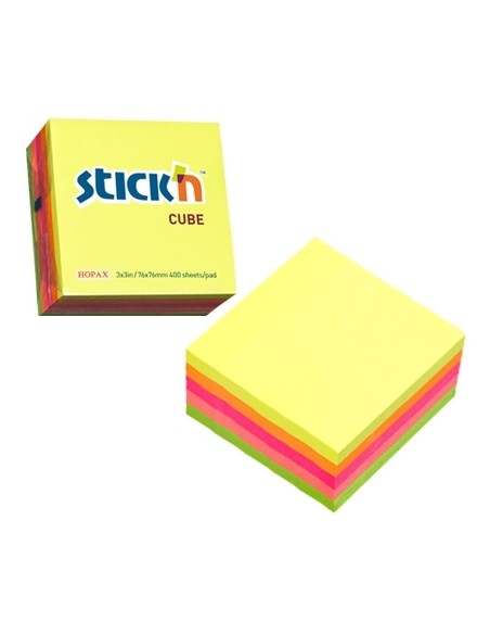 Stickycube Stick´N 21012 76x76mm rainbow 400sh