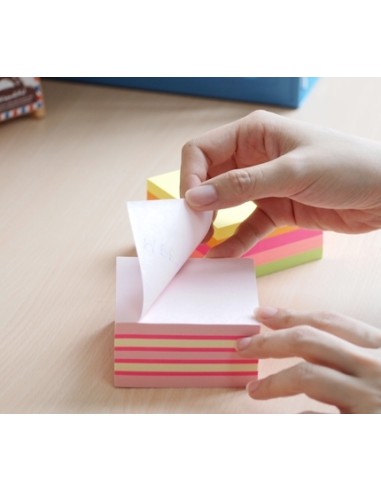 Märkmekuup StickN 21012 76x76mm 400L vikerkaar