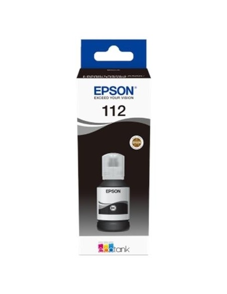 Tindipudel Epson EcoTank 112, Black, 127ml, Suure Mahutavusega