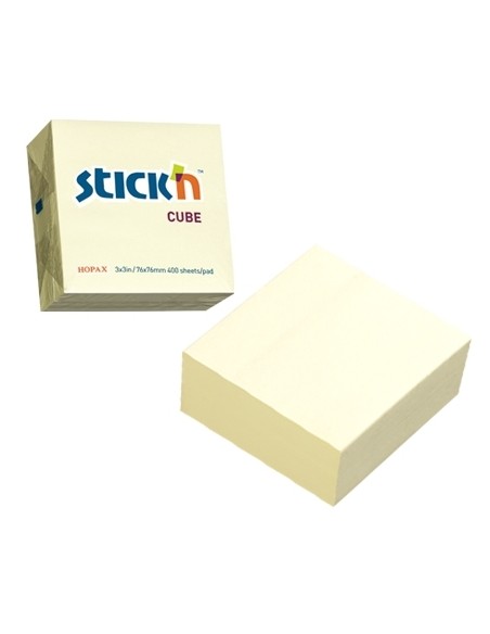 Stickycube Stick´N 21072 76x76mm pastell yellow 400sh