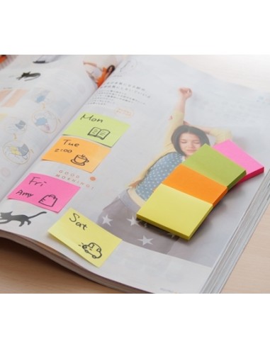 Sticky note Stick´N 21091 4x50pcs 38x51mm neoon assorted 4pcs/pack