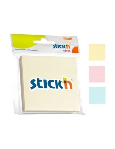 Märkmepaber StickN 21092 76x76mm 3x50L pastell assortii blistris